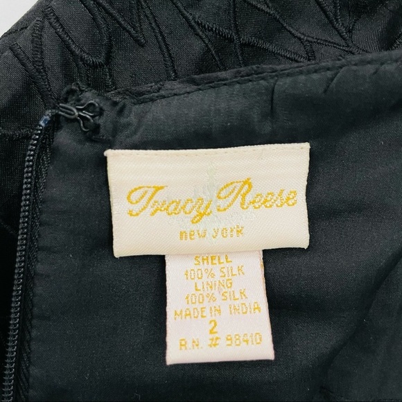 Tracy Reese Black Cocktail Strapless Dress‎ Size S - Picture 5 of 11